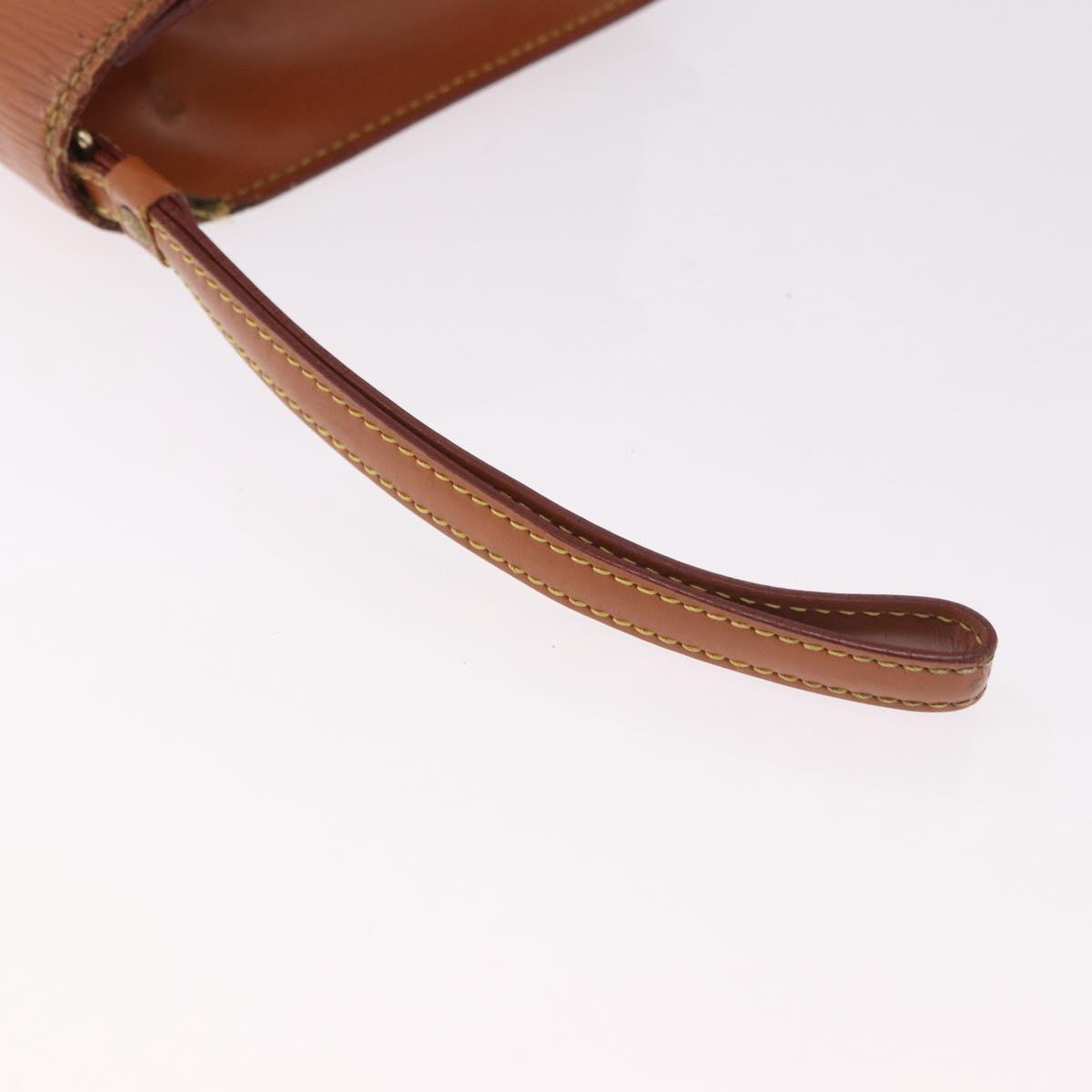 LOUIS VUITTON Epi Serie Dragonne Hand Bag Brown M52618 LV Auth gh2116