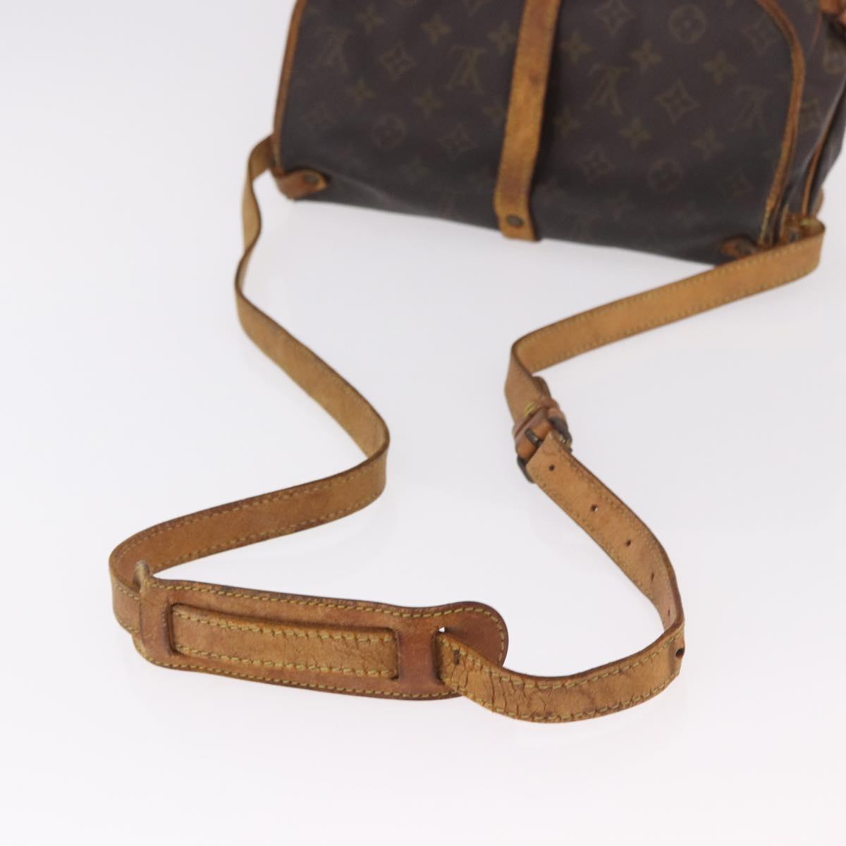 LOUIS VUITTON Monogram Saumur 30 Shoulder Bag M42256 LV Auth gh2120