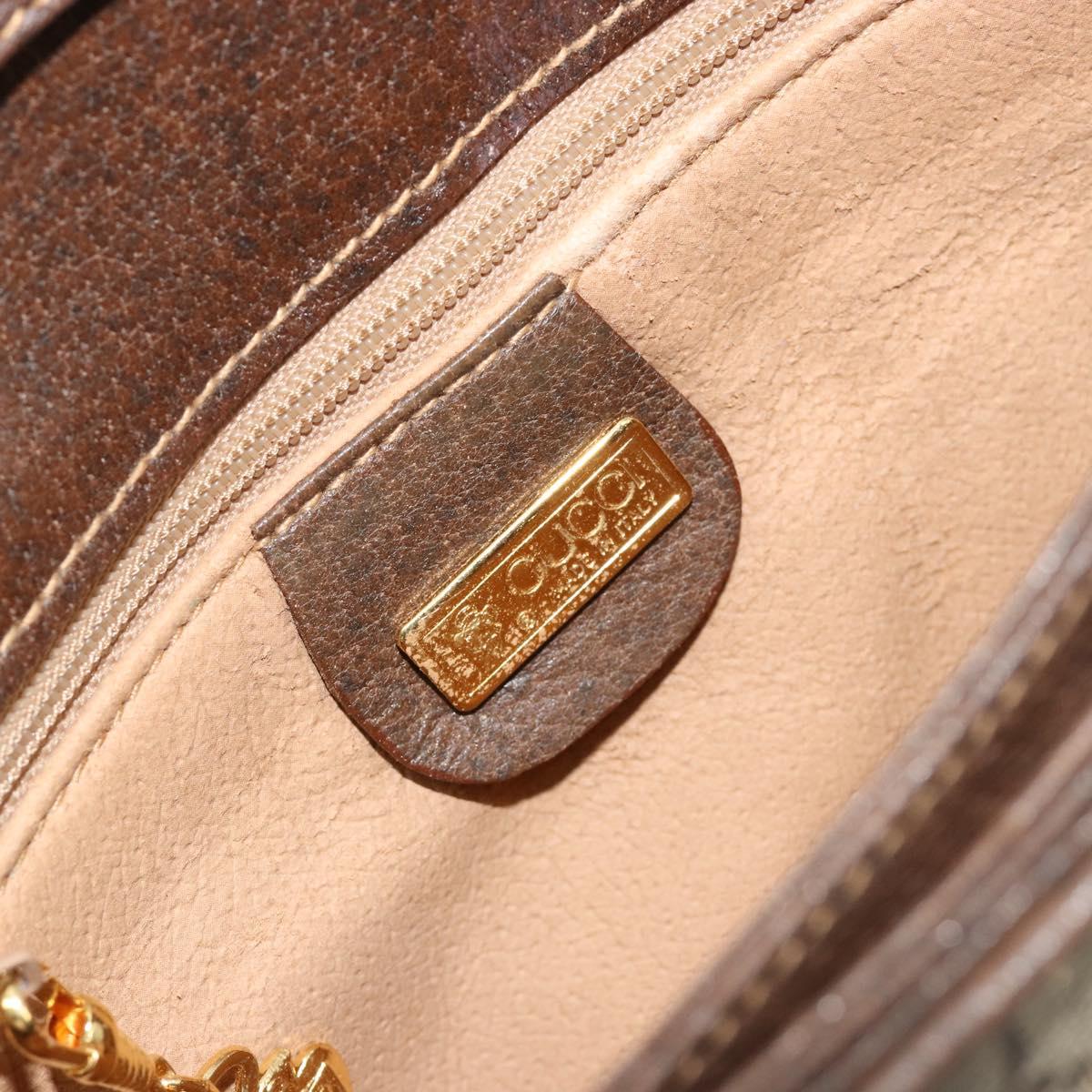 GUCCI GG Supreme Shoulder Bag PVC Beige Gold 004 106 0024 Auth gh2124
