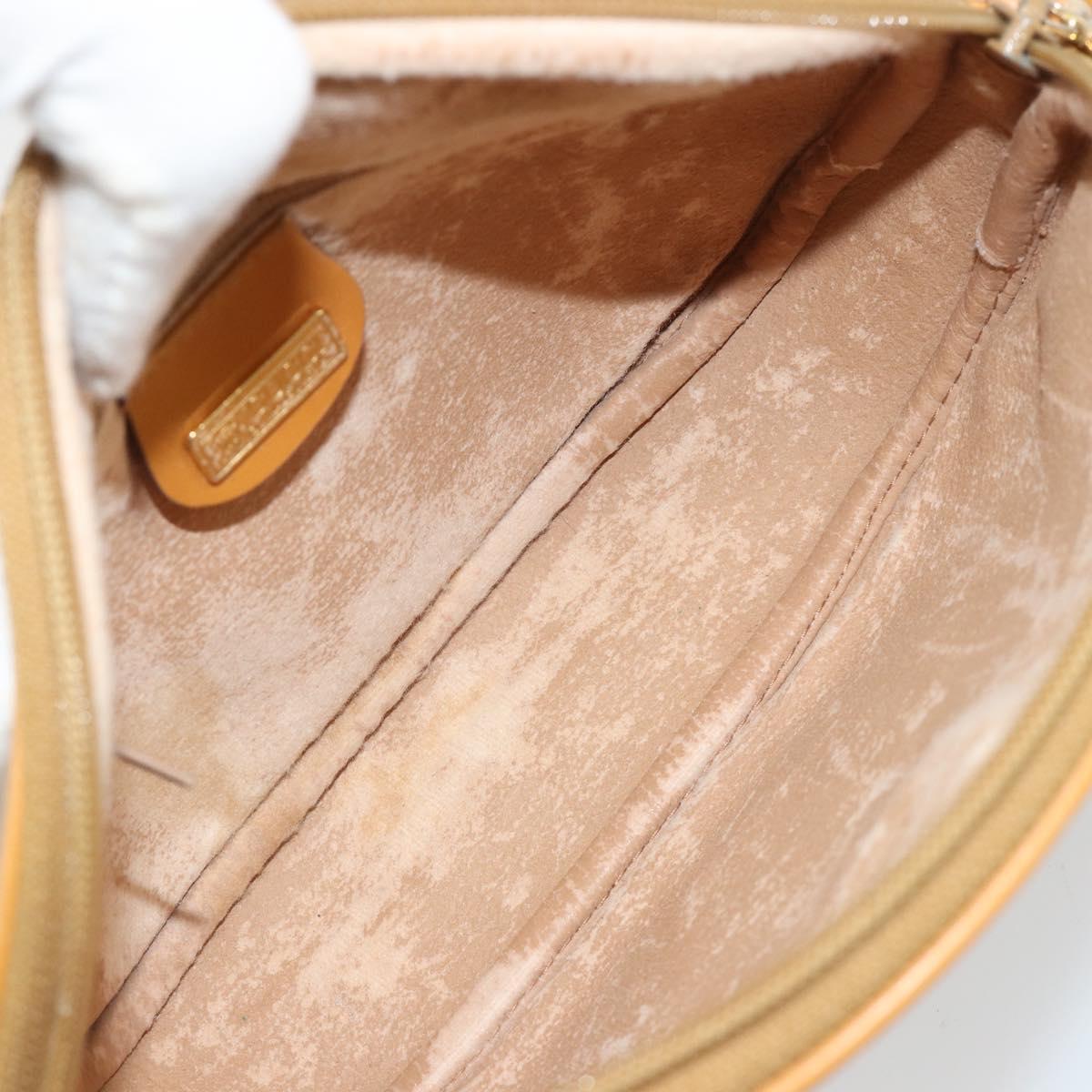 GUCCI Micro GG Supreme Shoulder Bag PVC Beige Gold 007 89 0094 Auth gh2125