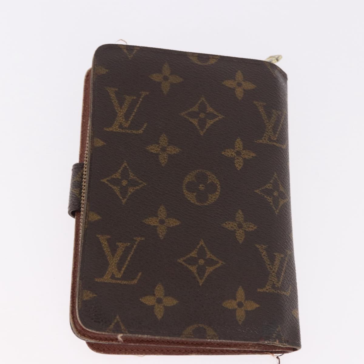 LOUIS VUITTON Salvatore Ferragamo Monogram Wallet Leather 3 Set Auth gh2141