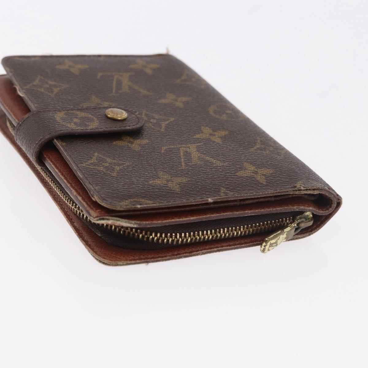 LOUIS VUITTON Salvatore Ferragamo Monogram Wallet Leather 3 Set Auth gh2141