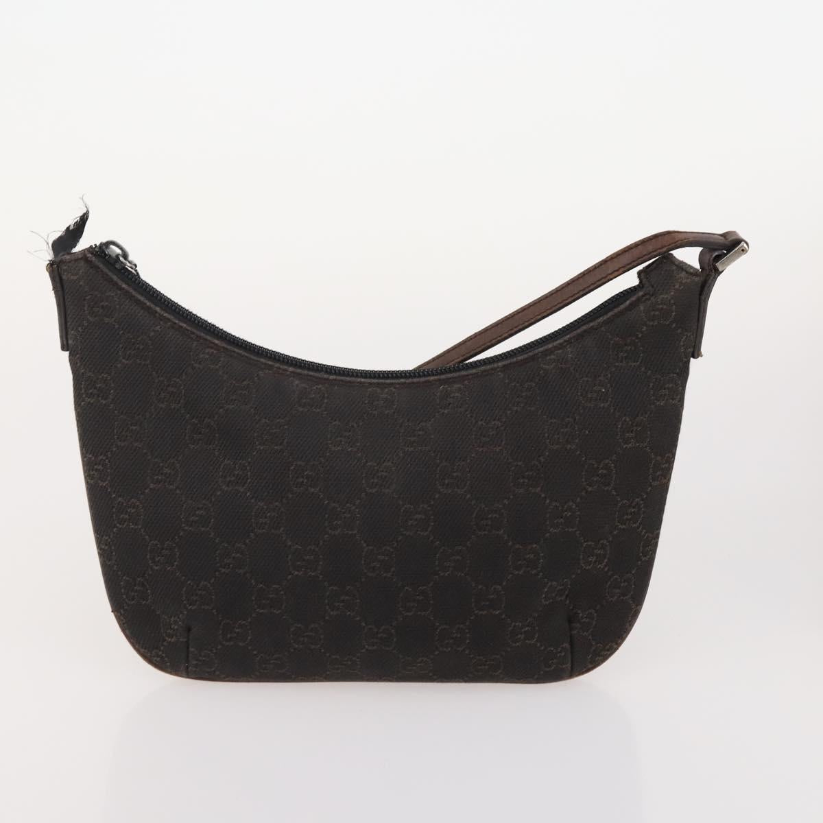 GUCCI GG Canvas Tote Bag Leather Canvas 4 Set Beige Black Brown Auth gh2142