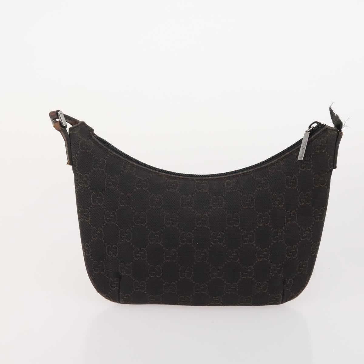 GUCCI GG Canvas Tote Bag Leather Canvas 4 Set Beige Black Brown Auth gh2142