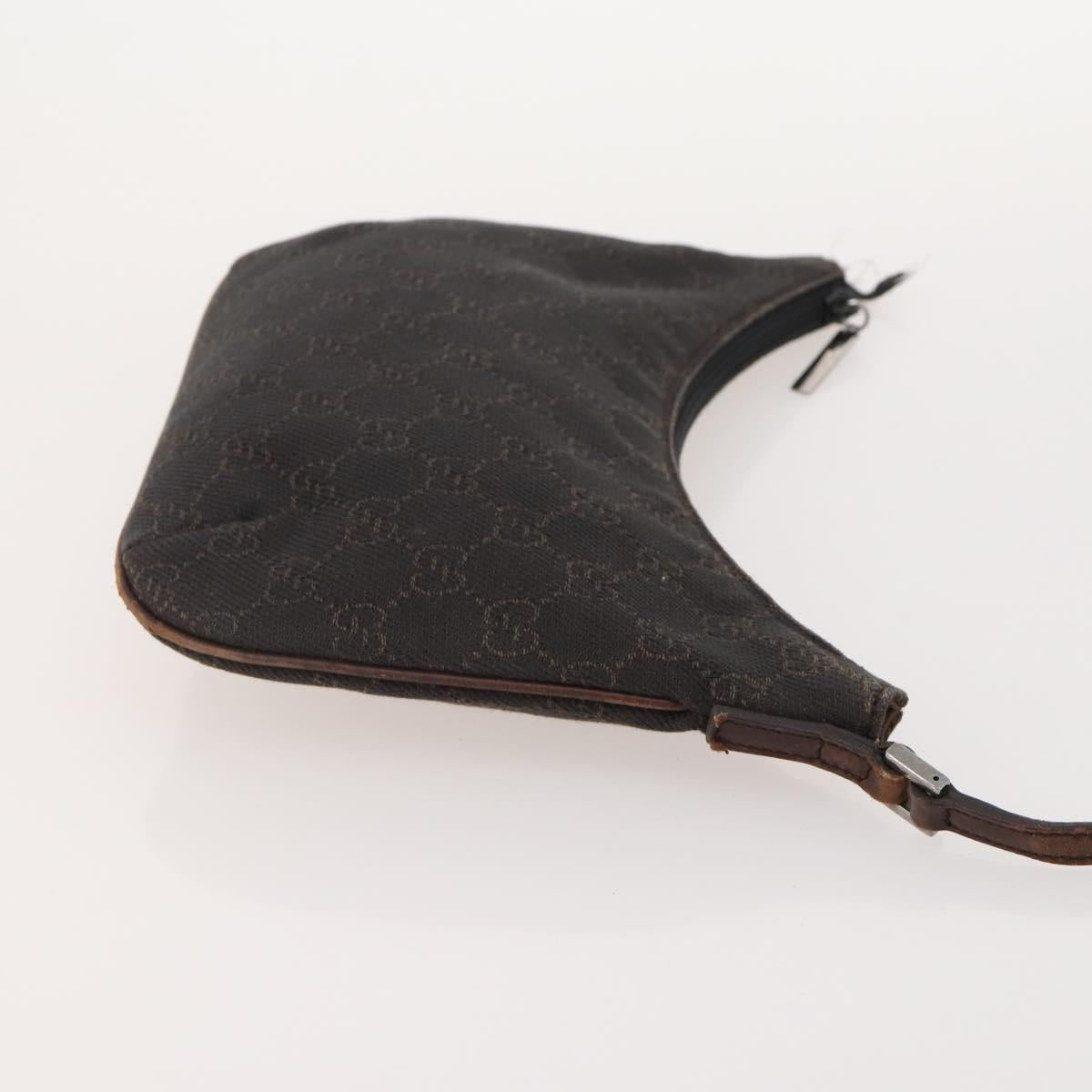 GUCCI GG Canvas Tote Bag Leather Canvas 4 Set Beige Black Brown Auth gh2142