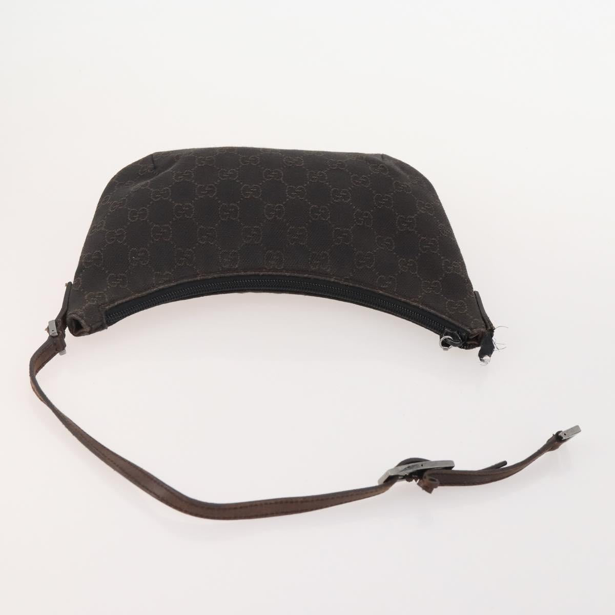 GUCCI GG Canvas Tote Bag Leather Canvas 4 Set Beige Black Brown Auth gh2142