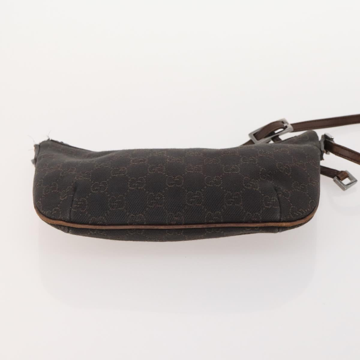 GUCCI GG Canvas Tote Bag Leather Canvas 4 Set Beige Black Brown Auth gh2142