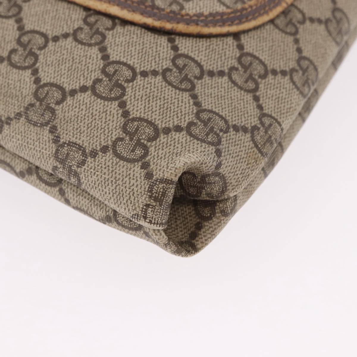 GUCCI GG Supreme Web Sherry Line Tote Bag PVC Beige 39 02 003 Auth gh2151