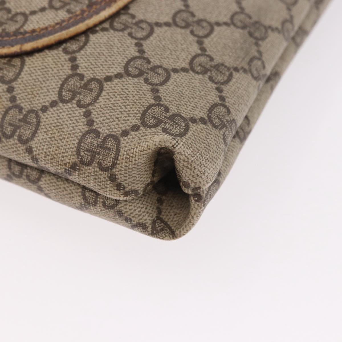 GUCCI GG Supreme Web Sherry Line Tote Bag PVC Beige 39 02 003 Auth gh2151