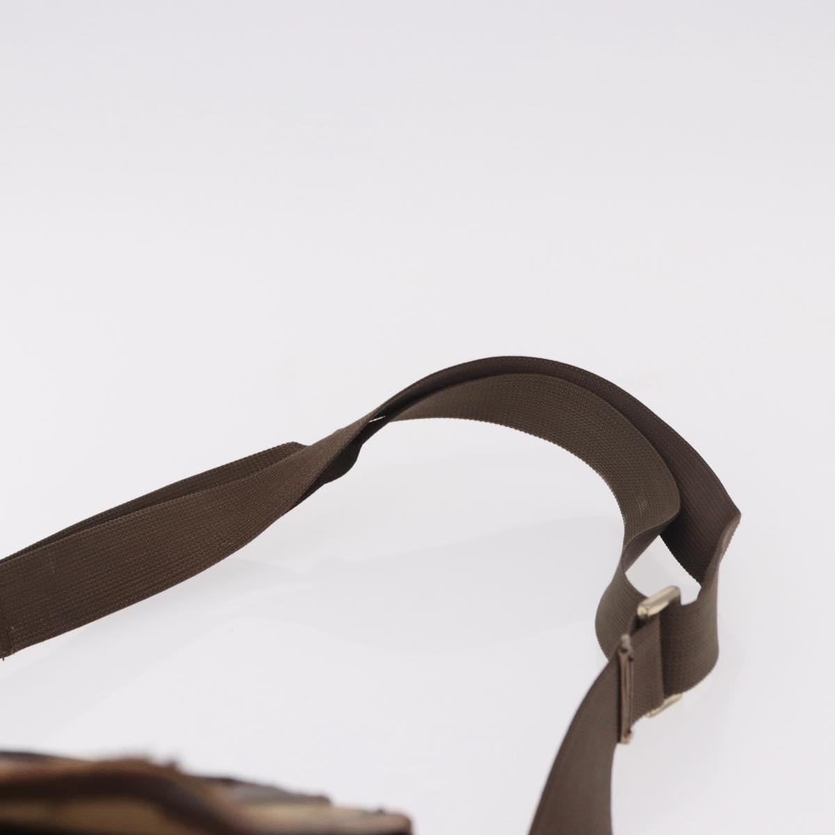 GUCCI GG Canvas Shoulder Bag Beige Gold 001 0375 Auth gh2152