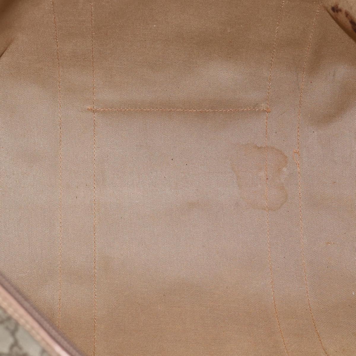 GUCCI GG Supreme Boston Bag Beige Gold 012 1095 6080 Auth gh2155