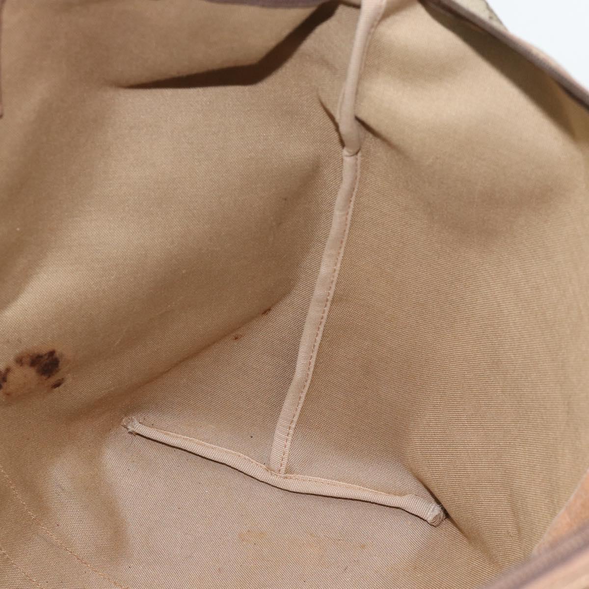 GUCCI GG Supreme Boston Bag Beige Gold 012 1095 6080 Auth gh2155