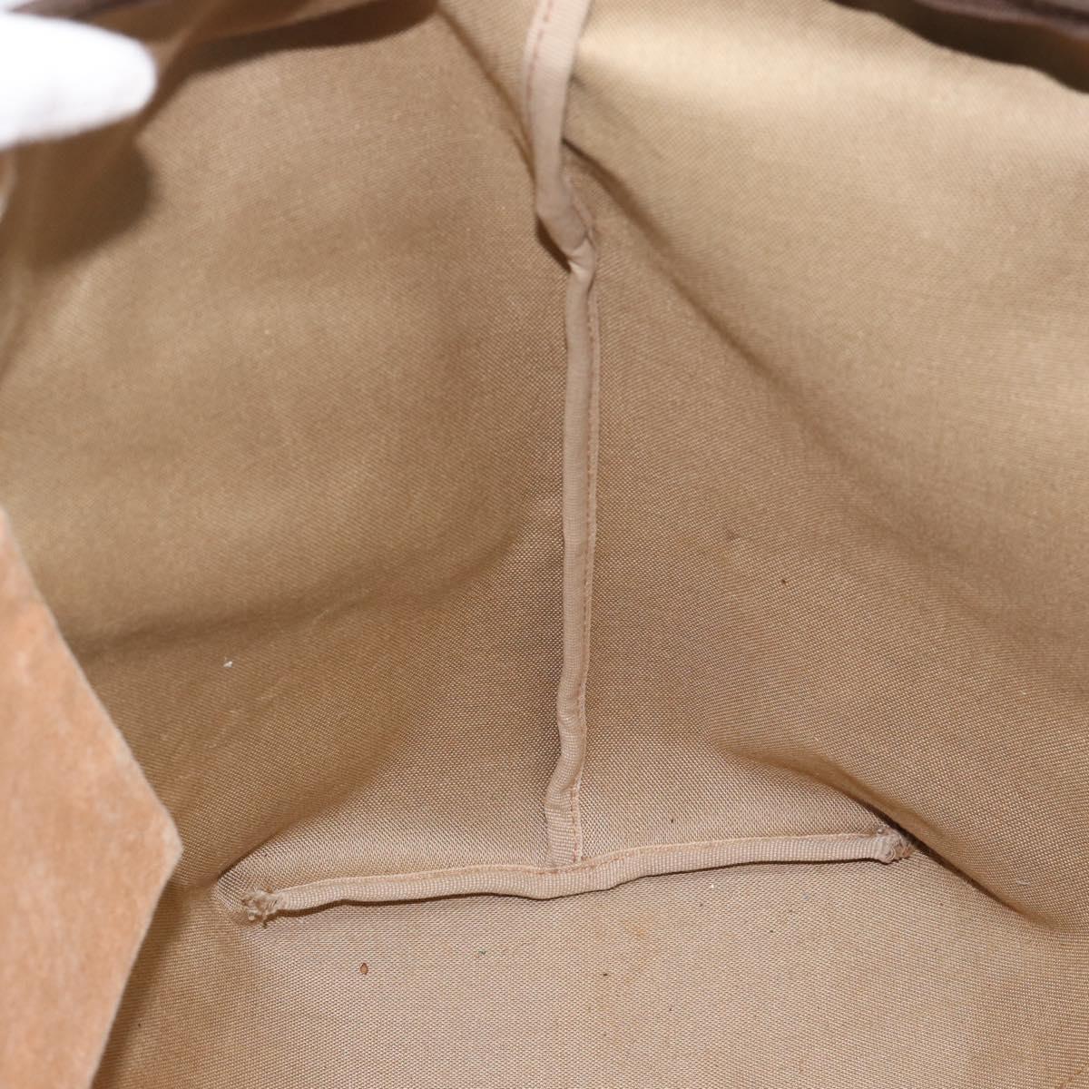 GUCCI GG Supreme Boston Bag Beige Gold 012 1095 6080 Auth gh2155