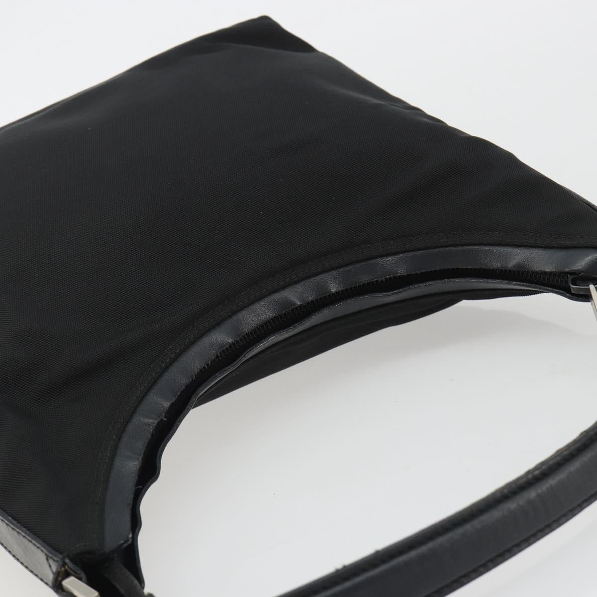 GUCCI Shoulder Bag Canvas Black Silver 000 0602 Auth gh2166