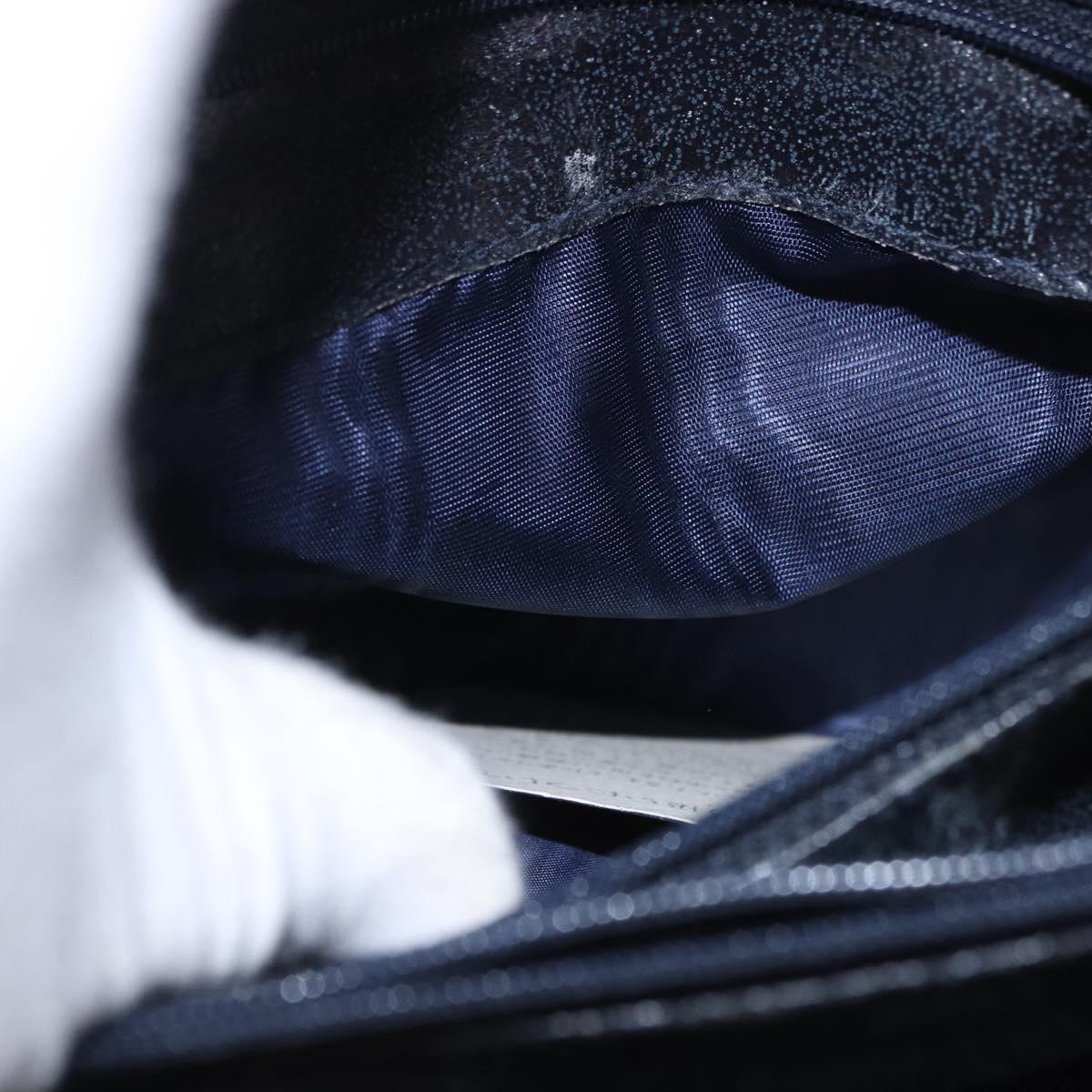 GUCCI Bamboo Tote Bag Suede Navy Gold 002 2853 0260 0 Auth gh2172