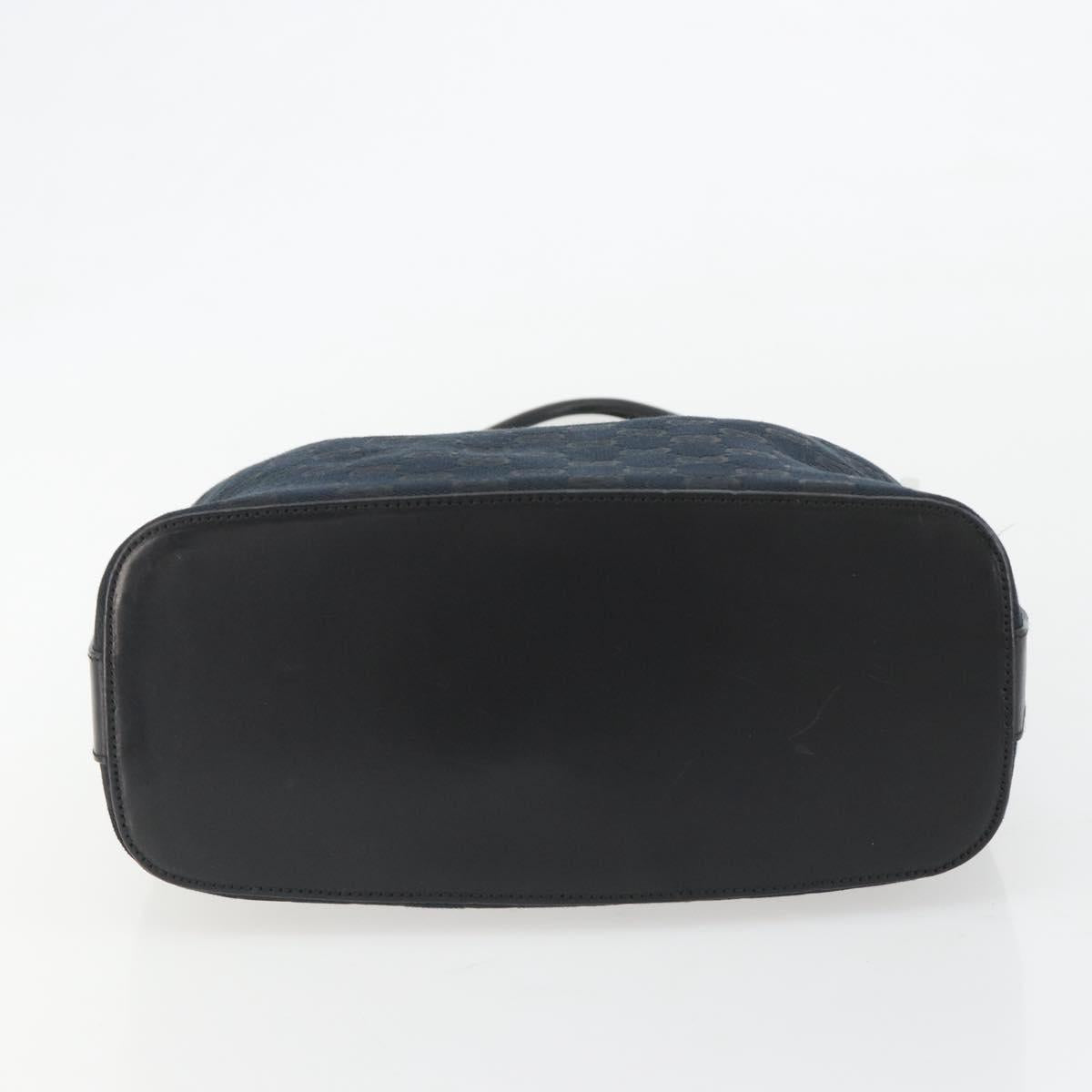 GUCCI GG Canvas Shoulder Bag Black Silver 001 3814 3754 Auth gh2173