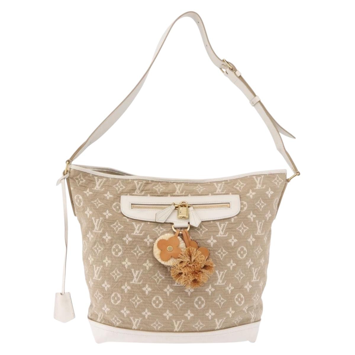 LOUIS VUITTON Monogram Sabia Buzzus PM Bag Beige Bron M93499 LV Auth gh2192A