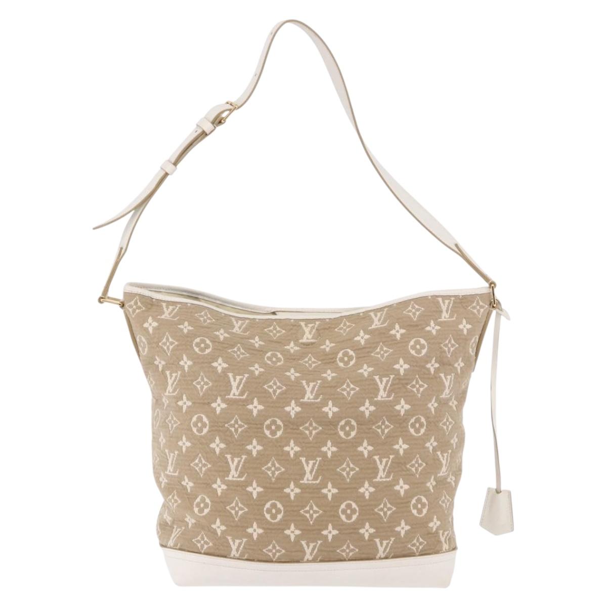 LOUIS VUITTON Monogram Sabia Buzzus PM Bag Beige Bron M93499 LV Auth gh2192A