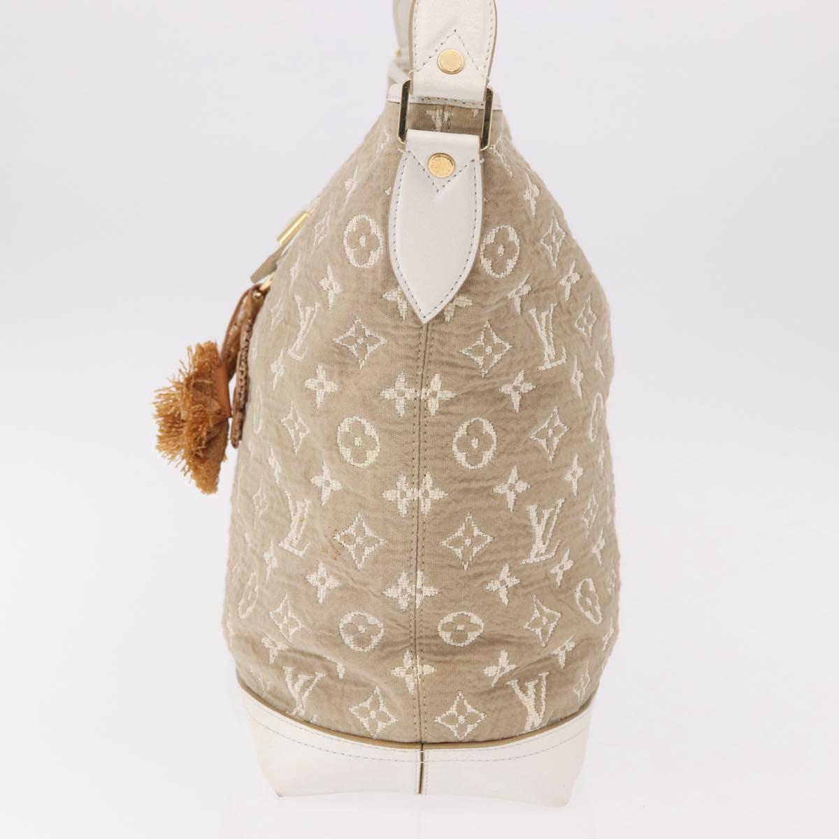 LOUIS VUITTON Monogram Sabia Buzzus PM Bag Beige Bron M93499 LV Auth gh2192A