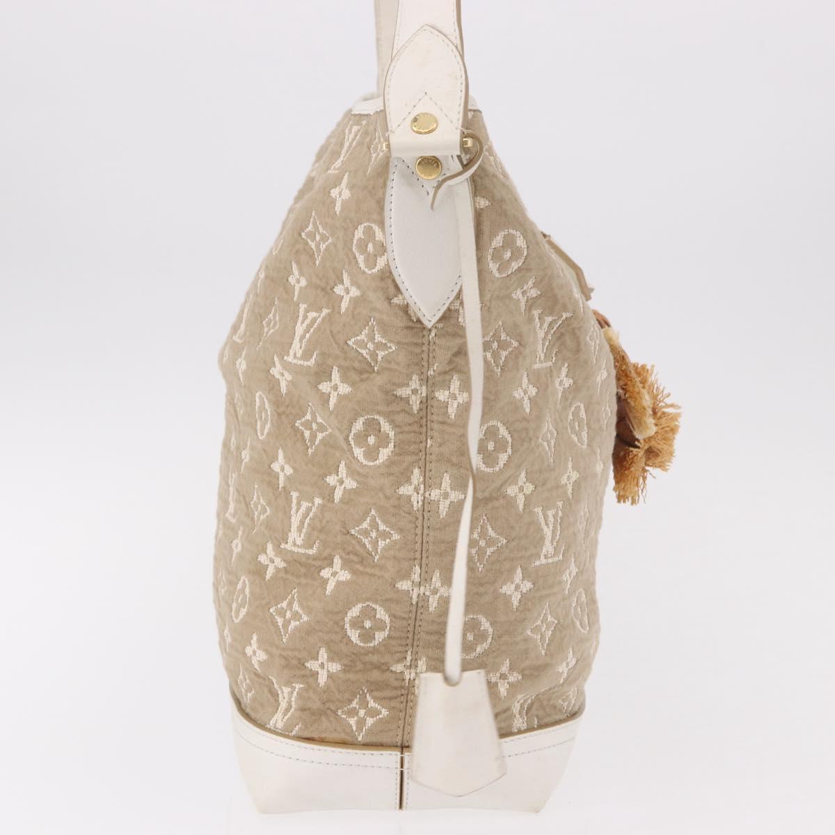 LOUIS VUITTON Monogram Sabia Buzzus PM Bag Beige Bron M93499 LV Auth gh2192A