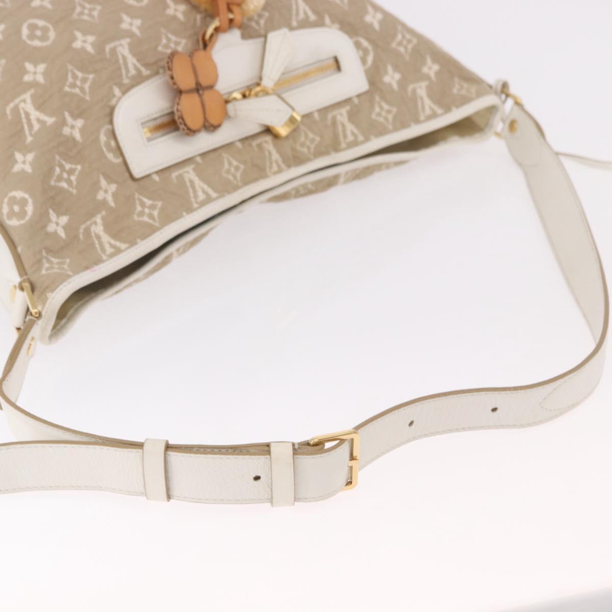 LOUIS VUITTON Monogram Sabia Buzzus PM Bag Beige Bron M93499 LV Auth gh2192A
