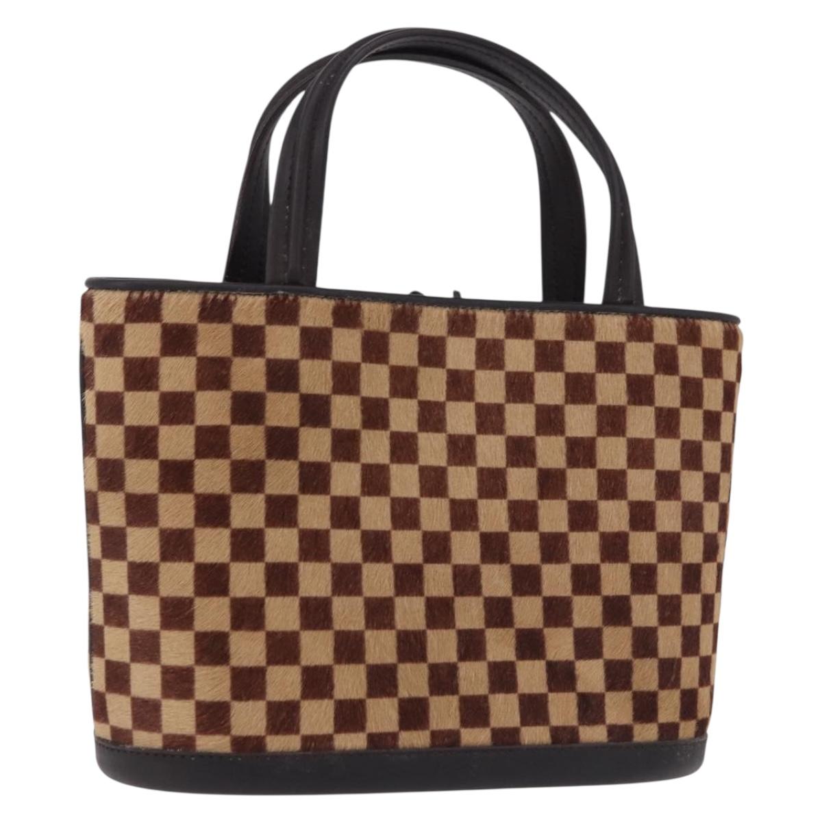 LOUIS VUITTON Damie Sovage Impala Hand Bag Brown M92133 LV Auth gh2194V
