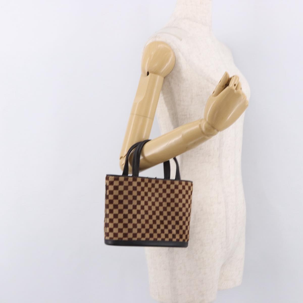 LOUIS VUITTON Damie Sovage Impala Hand Bag Brown M92133 LV Auth gh2194V