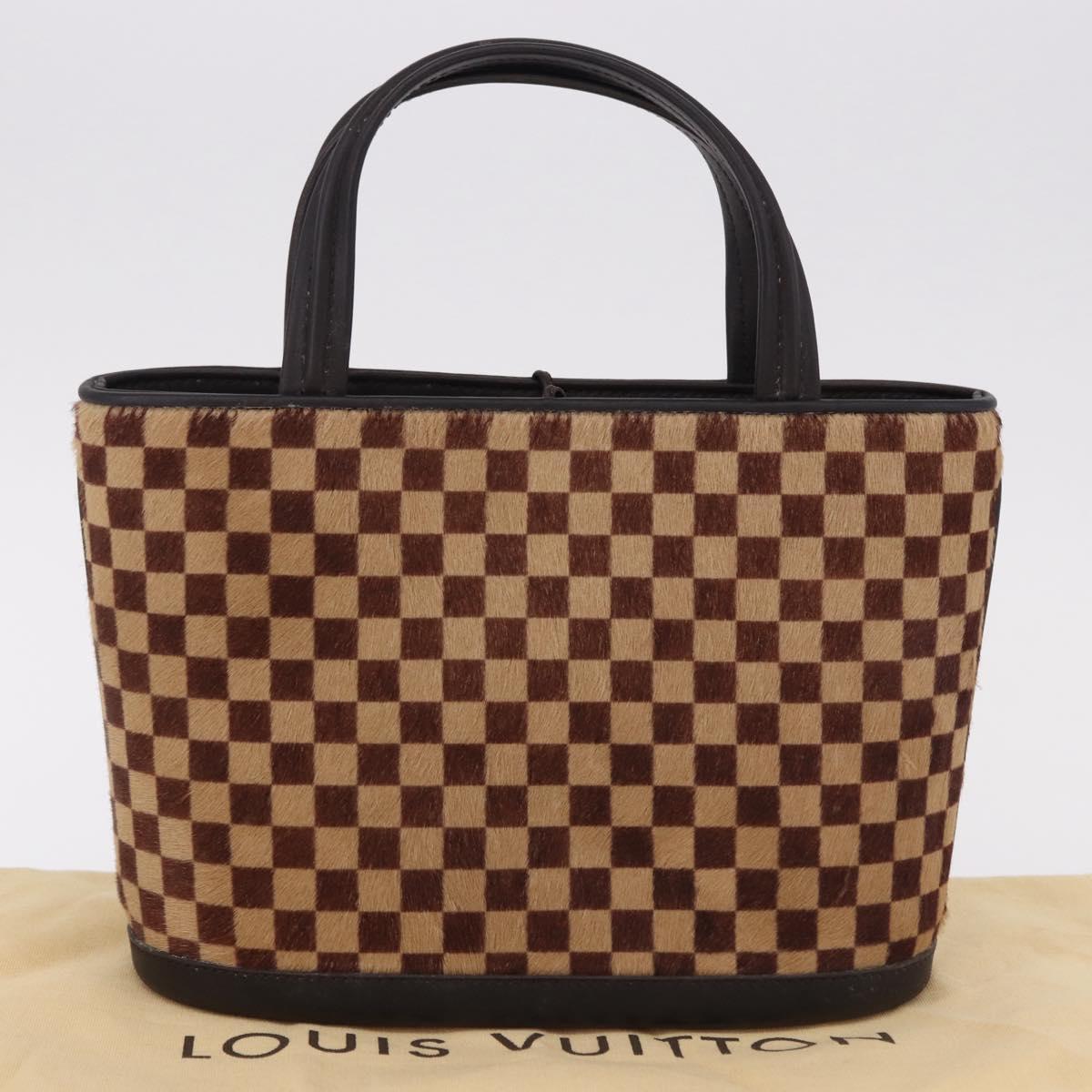LOUIS VUITTON Damie Sovage Impala Hand Bag Brown M92133 LV Auth gh2194V