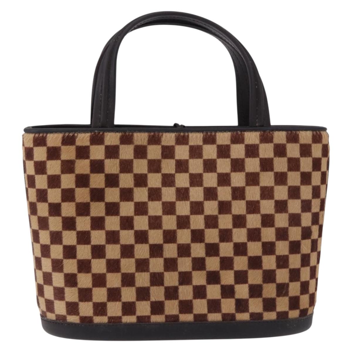 LOUIS VUITTON Damie Sovage Impala Hand Bag Brown M92133 LV Auth gh2194V