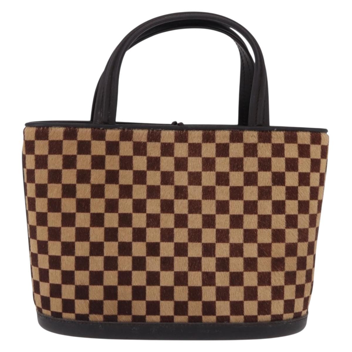 LOUIS VUITTON Damie Sovage Impala Hand Bag Brown M92133 LV Auth gh2194V