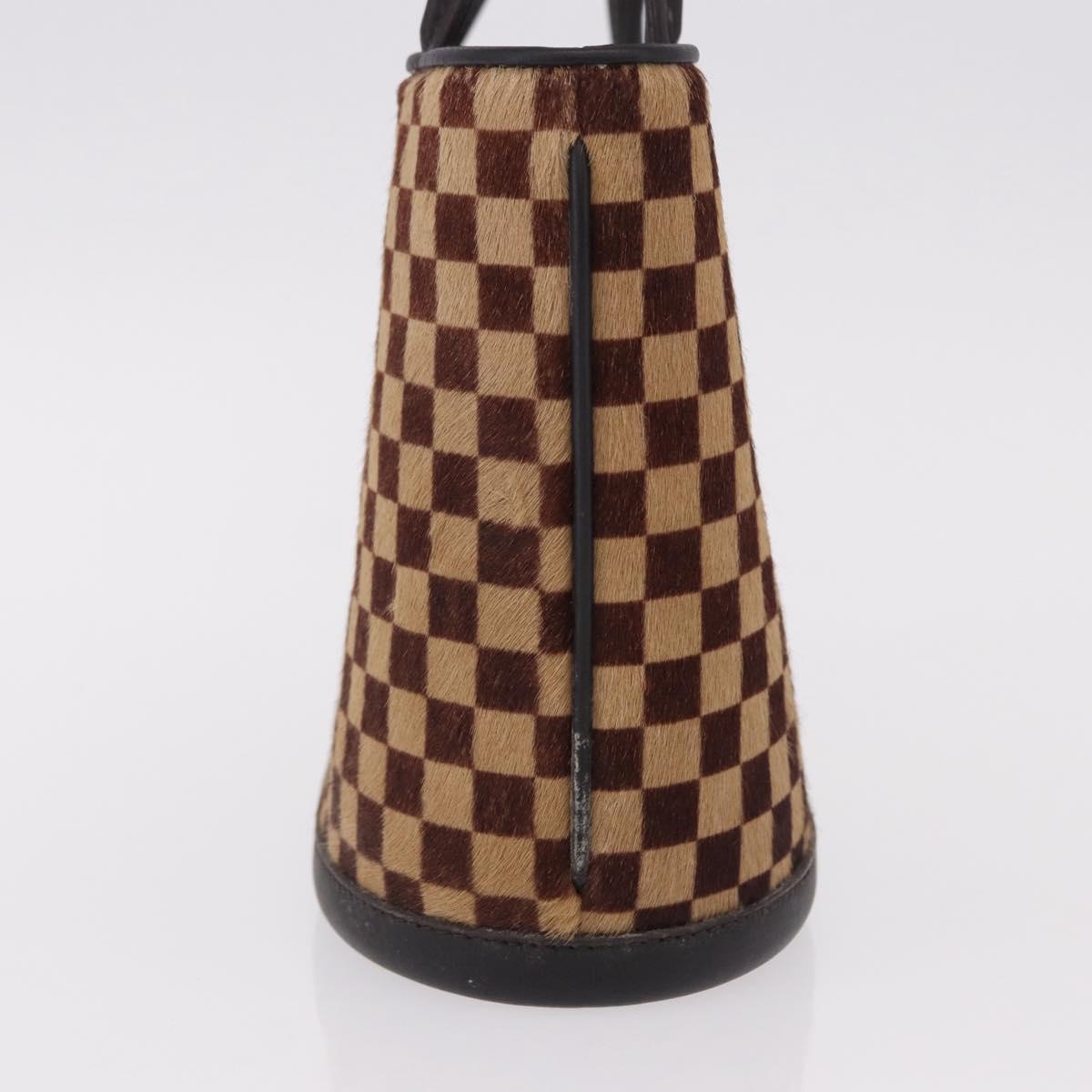 LOUIS VUITTON Damie Sovage Impala Hand Bag Brown M92133 LV Auth gh2194V