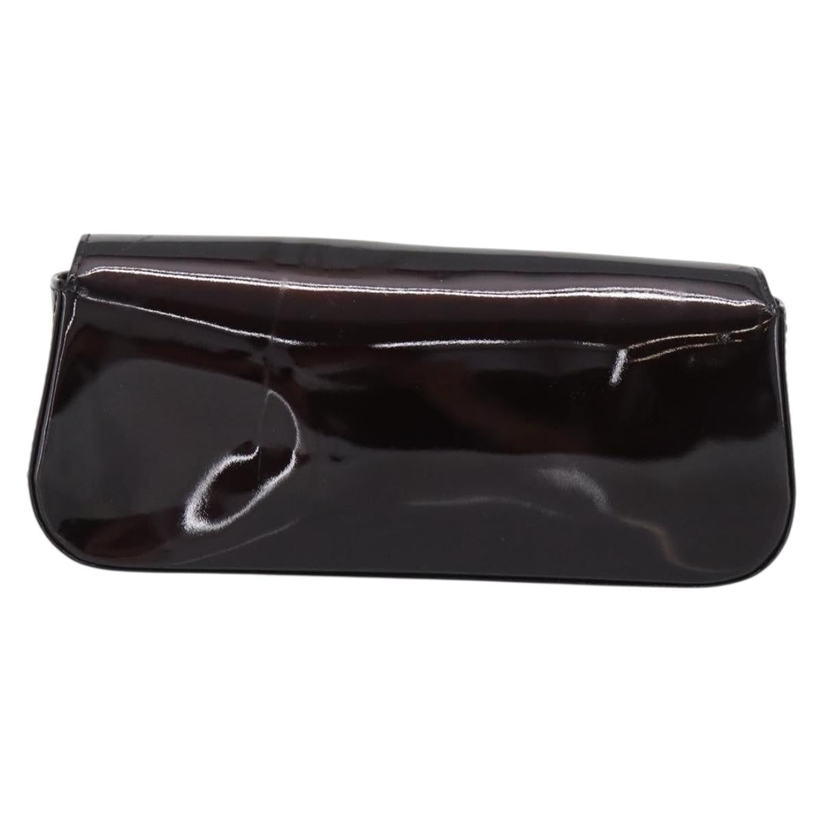 LOUIS VUITTON Vernis Pochette Sob Clutch Bag Amarante M93728 LV Auth gh2204