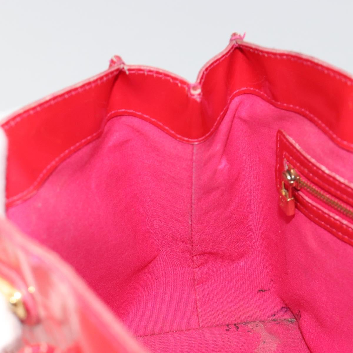LOUIS VUITTON Monogram Vernis Wilshire PM Hand Bag Rose Pop M93643 Auth gh2207