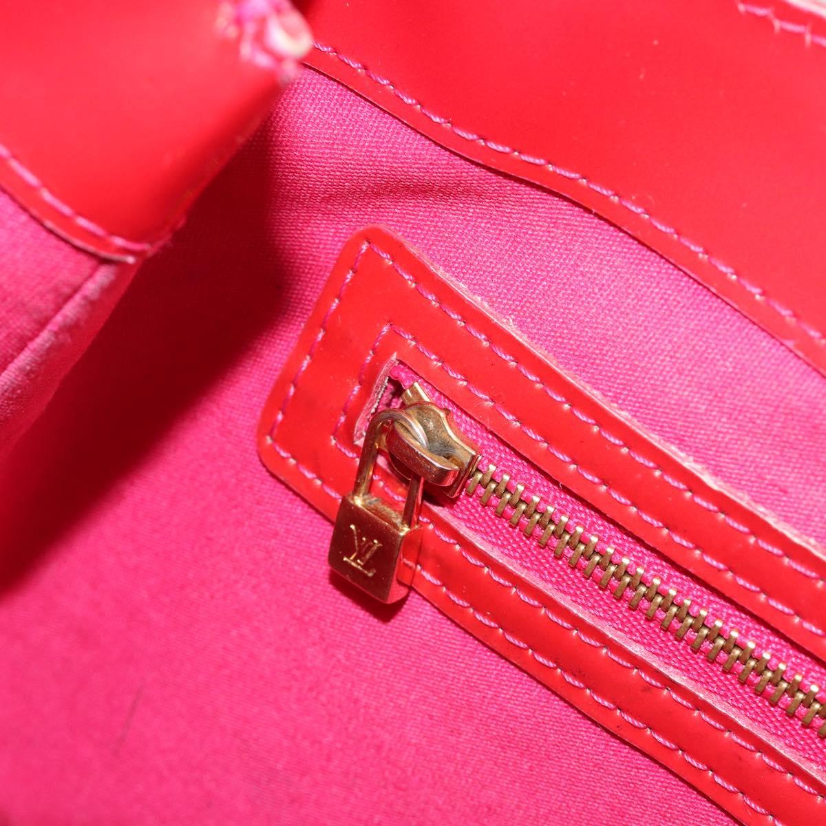 LOUIS VUITTON Monogram Vernis Wilshire PM Hand Bag Rose Pop M93643 Auth gh2207