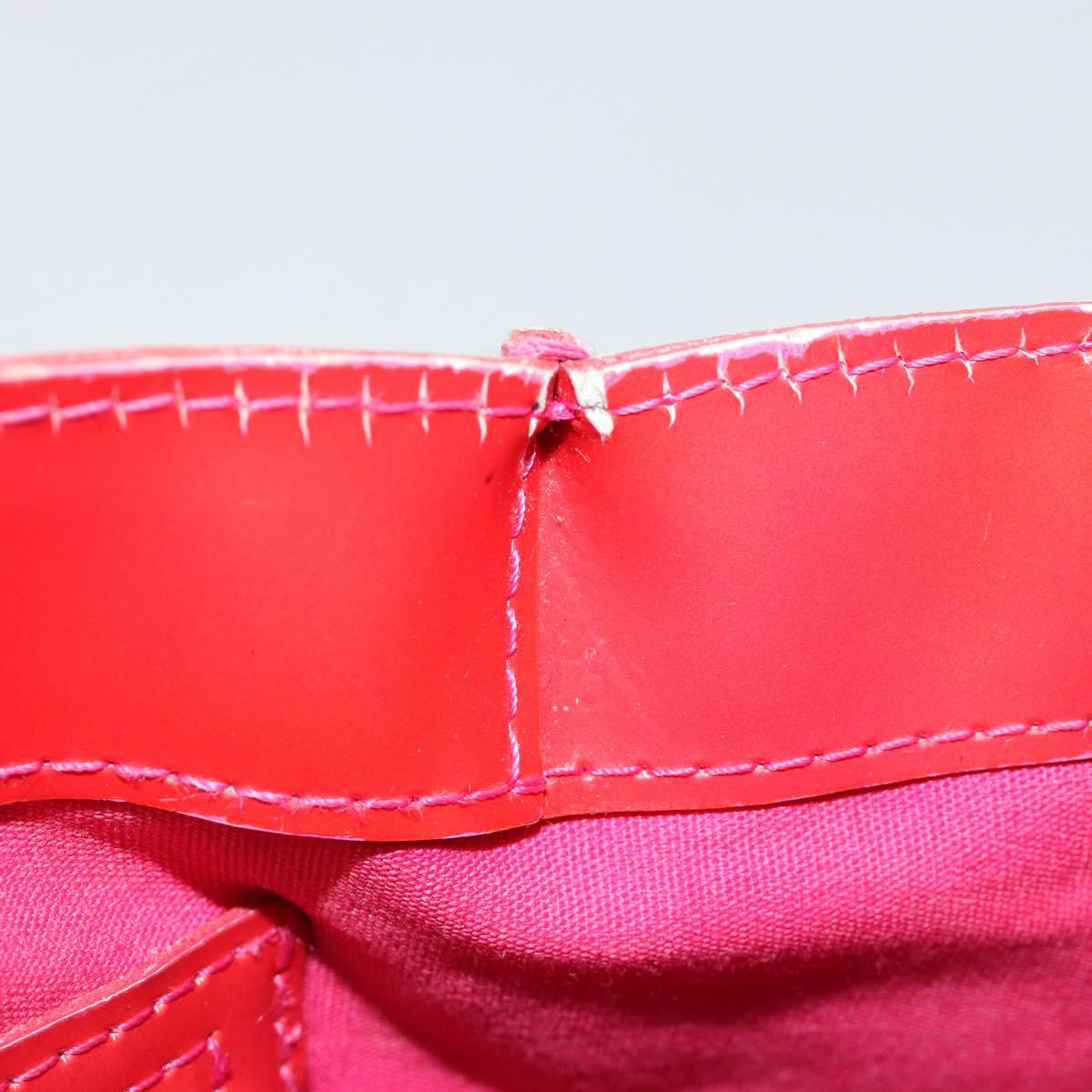 LOUIS VUITTON Monogram Vernis Wilshire PM Hand Bag Rose Pop M93643 Auth gh2207