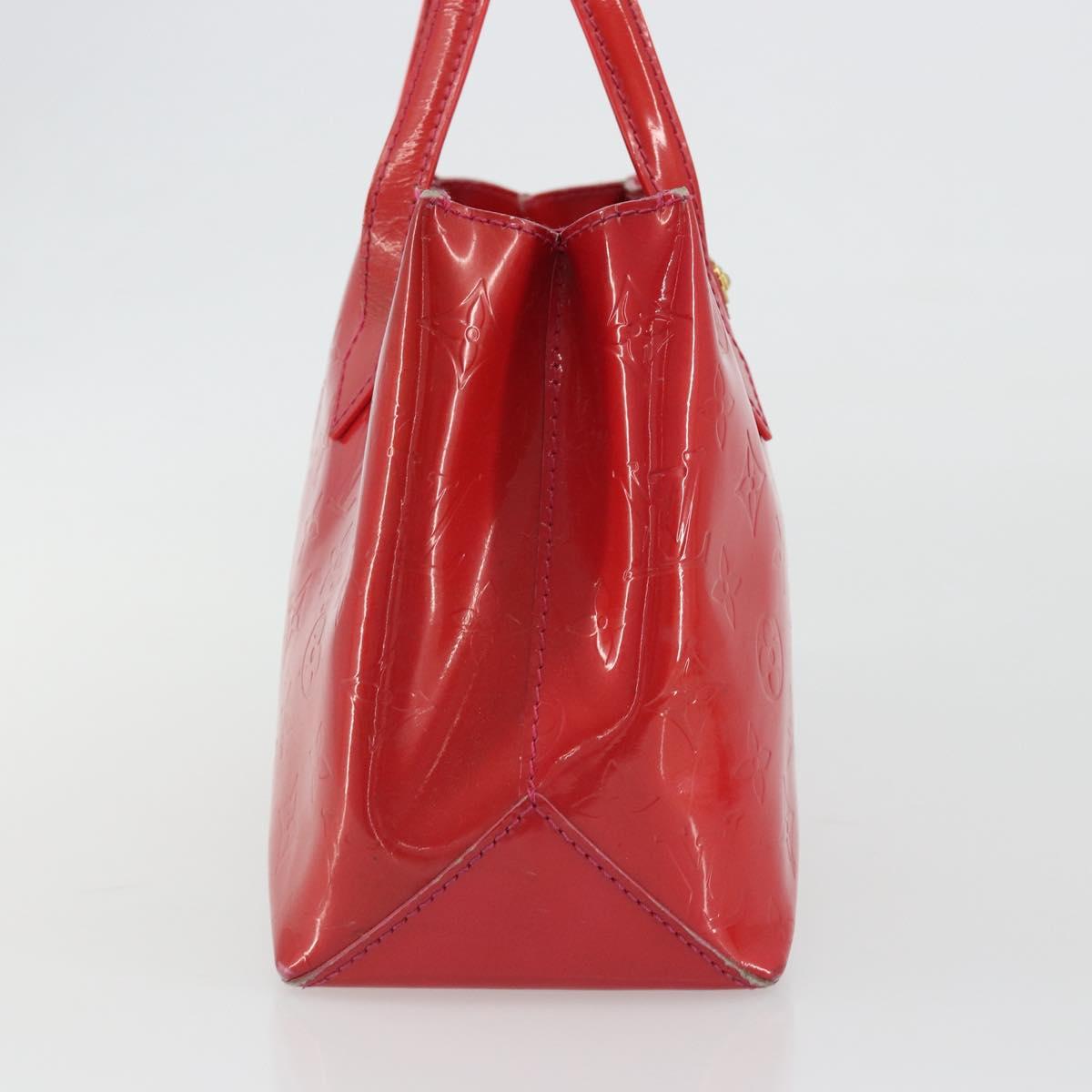 LOUIS VUITTON Monogram Vernis Wilshire PM Hand Bag Rose Pop M93643 Auth gh2207
