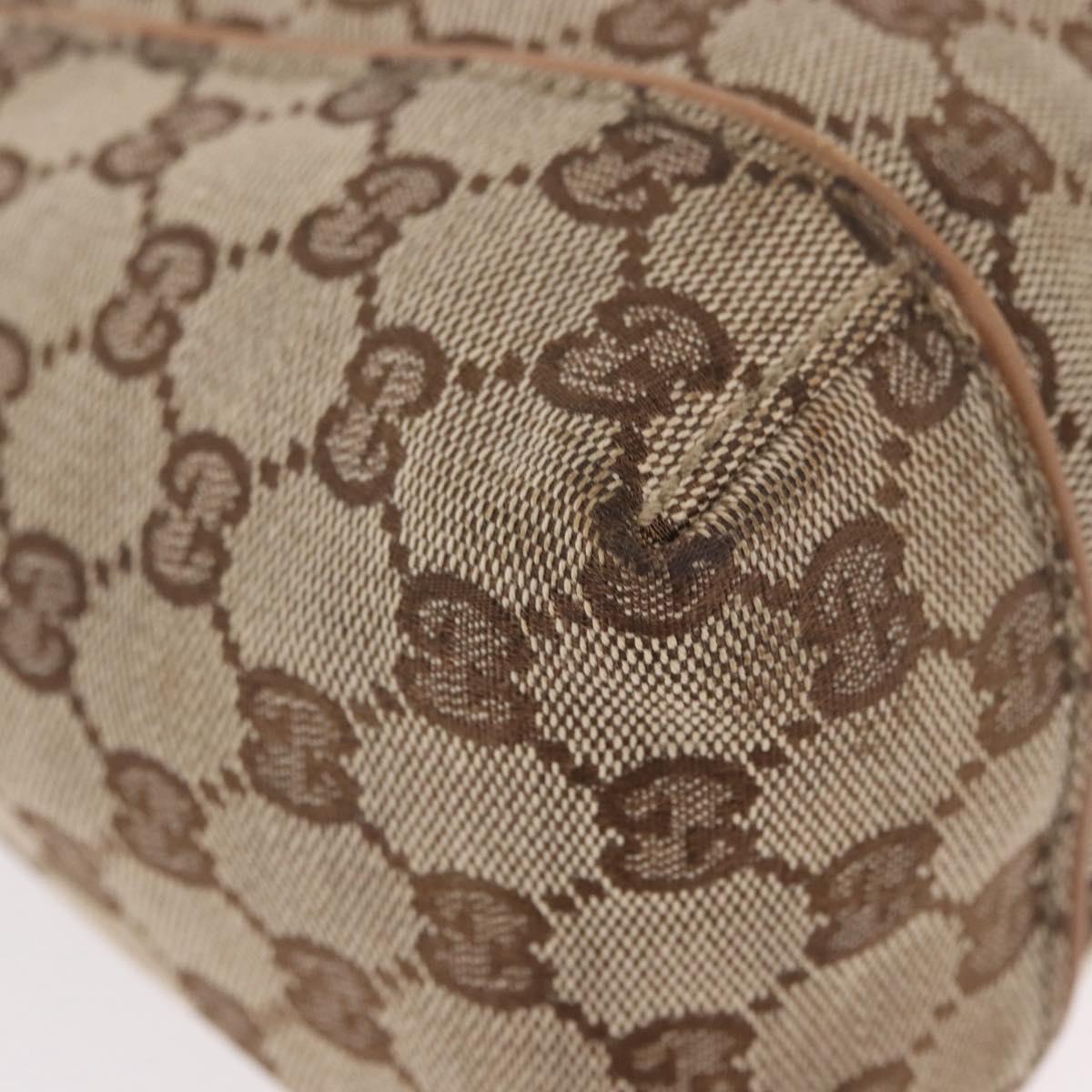 GUCCI GG Canvas Hand Bag Beige 101333 Auth gh2208