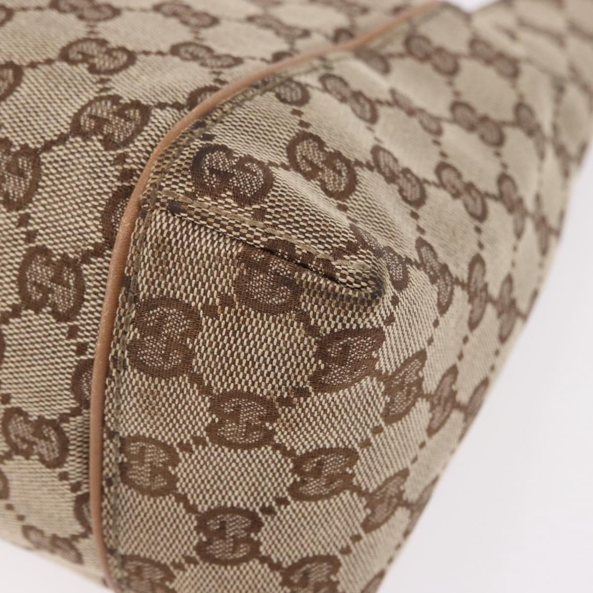GUCCI GG Canvas Hand Bag Beige 101333 Auth gh2208