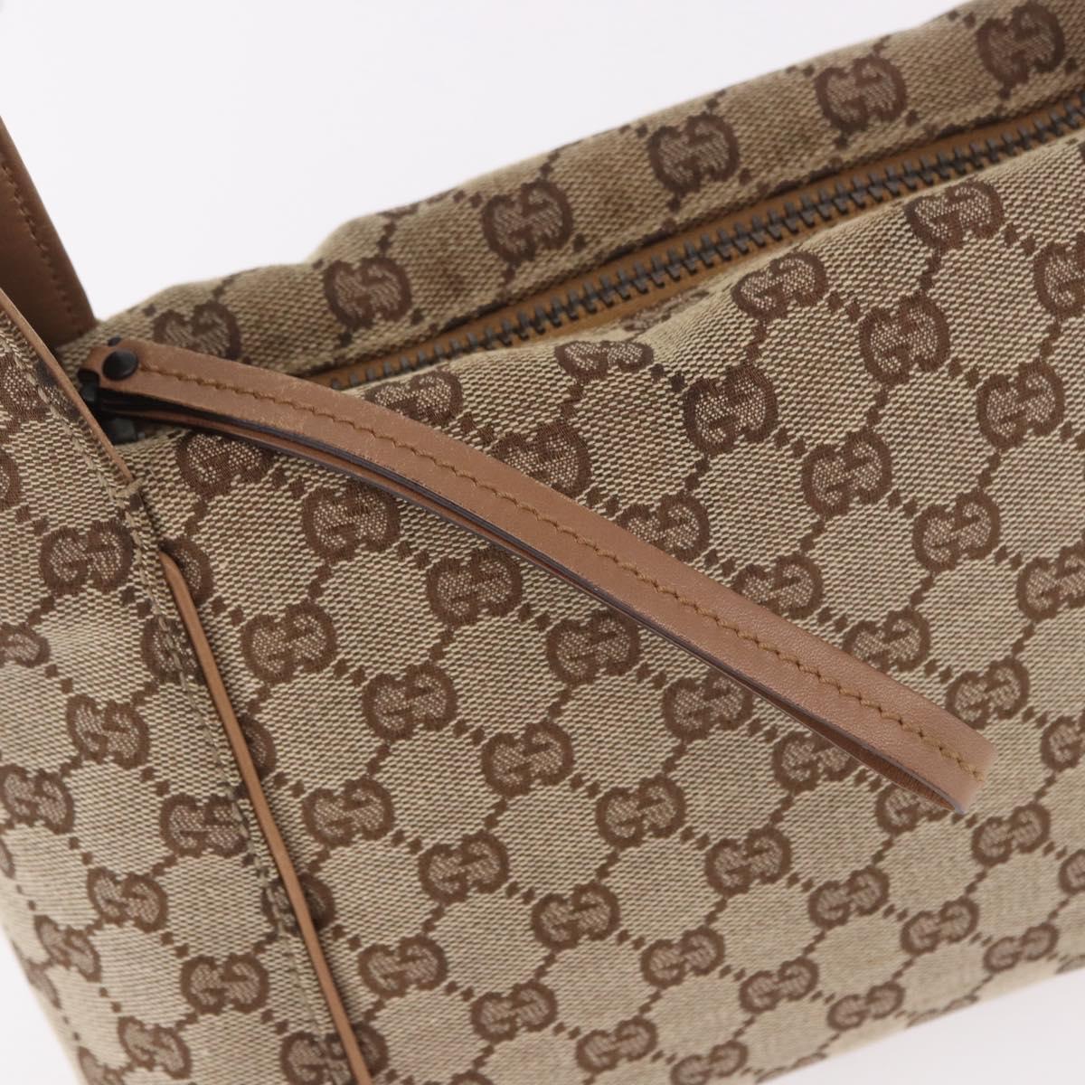 GUCCI GG Canvas Hand Bag Beige 101333 Auth gh2208