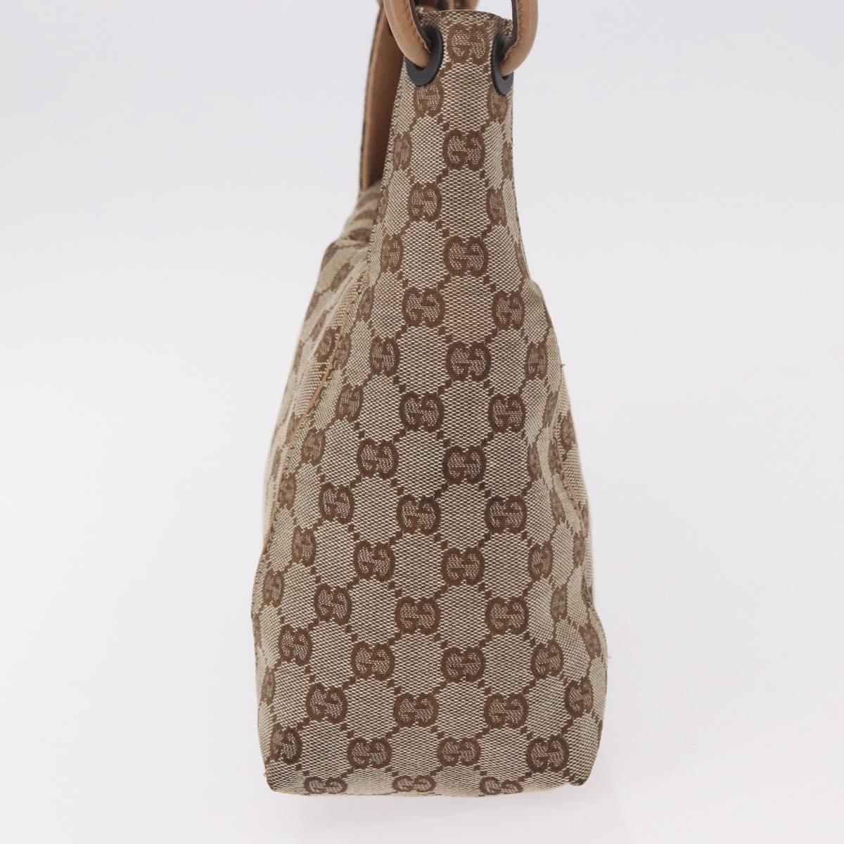 GUCCI GG Canvas Hand Bag Beige 101333 Auth gh2208