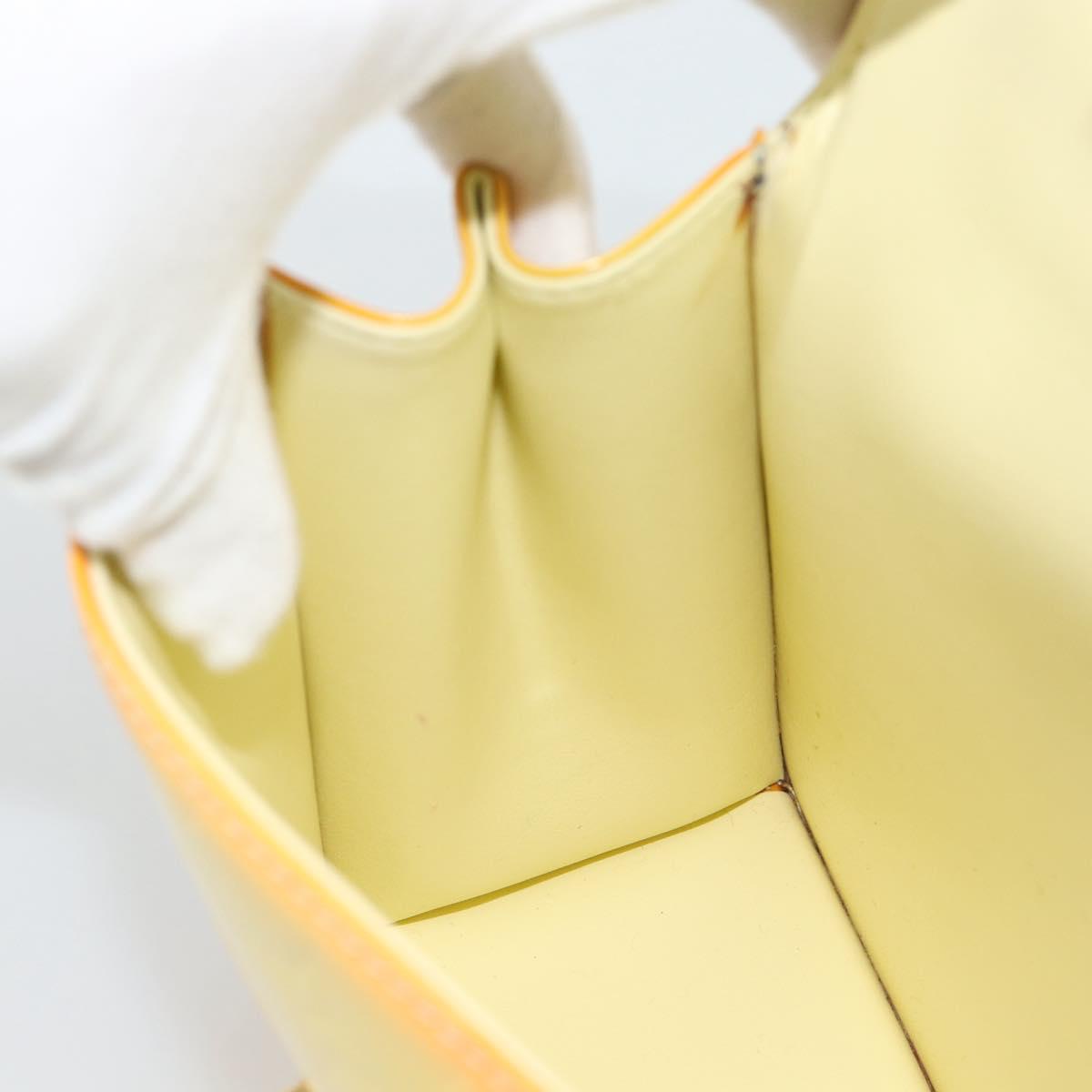 LOUIS VUITTON Monogram Vernis Spring Street Bag Lime Yellow M91068 Auth gh2220A