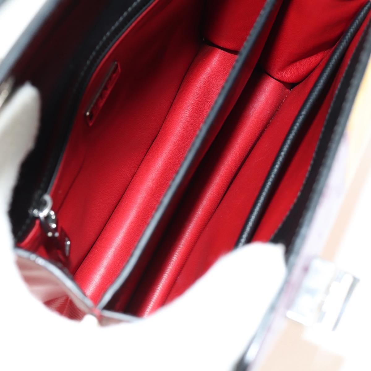 PRADA Shoulder Bag Safiano leather Multicolor Silver Auth gh2222SM