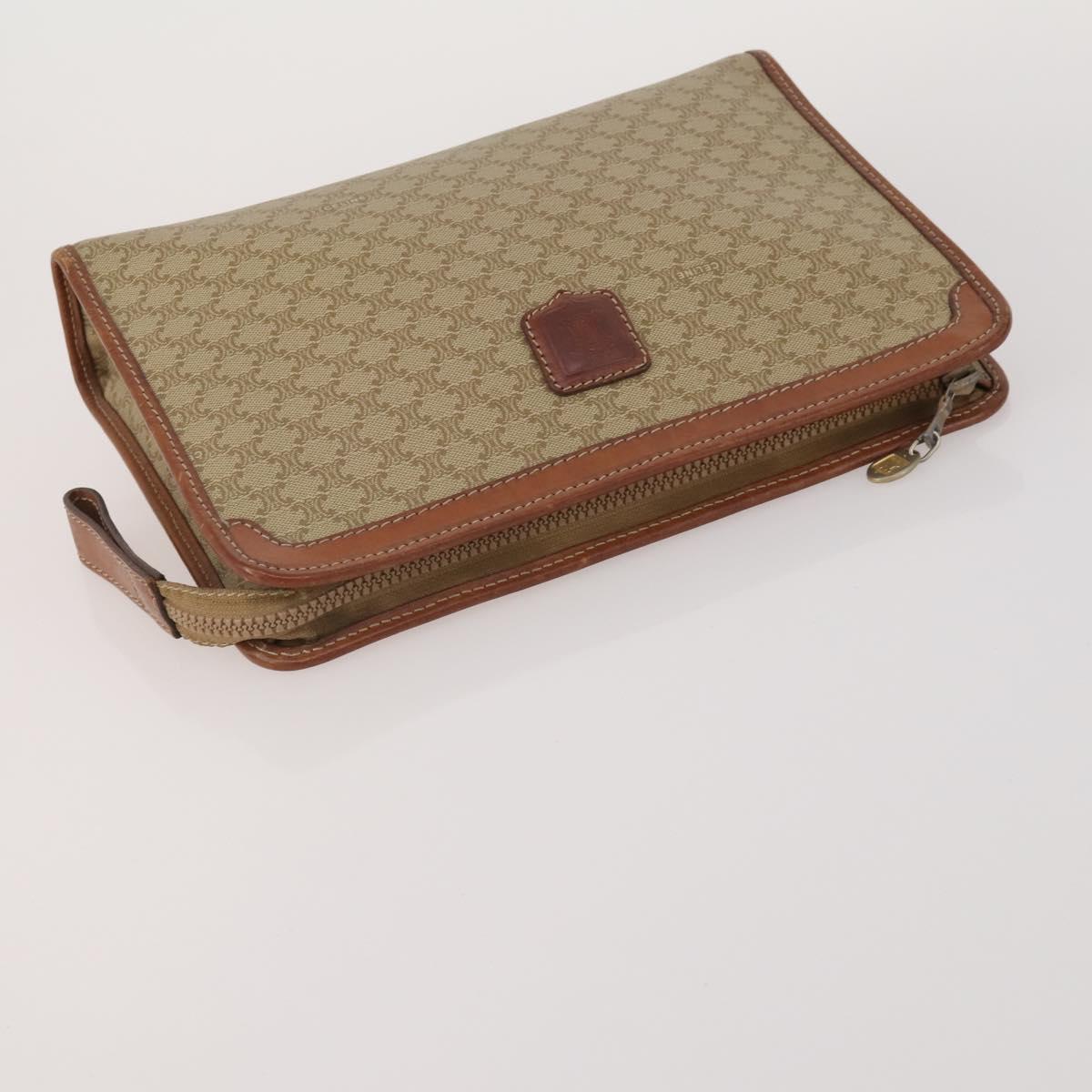 FENDI Celine MCM Clutch Bag Shoulder Bag Canvas Leather 5 Set Brown Auth gh2229