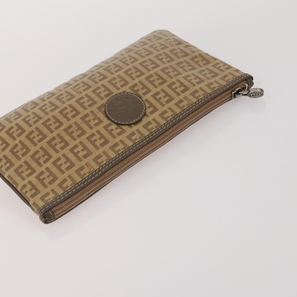 FENDI Celine MCM Clutch Bag Shoulder Bag Canvas Leather 5 Set Brown Auth gh2229
