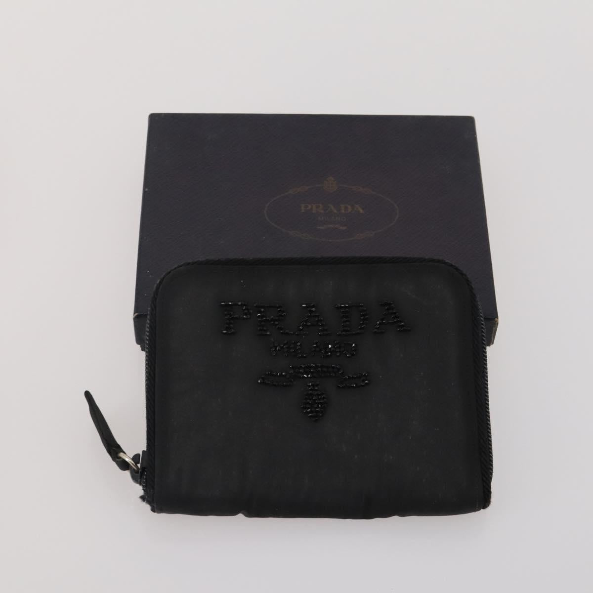 LOUIS VUITTON PRADA Monogram Wallet Nylon 6 Set Black LV Auth gh2230