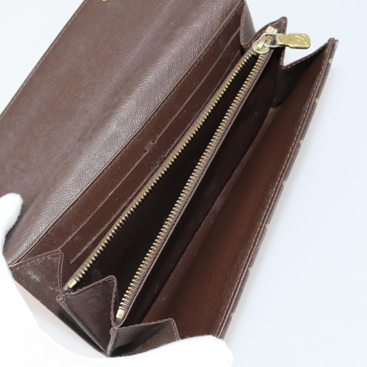 LOUIS VUITTON PRADA Monogram Wallet Nylon 6 Set Black LV Auth gh2230