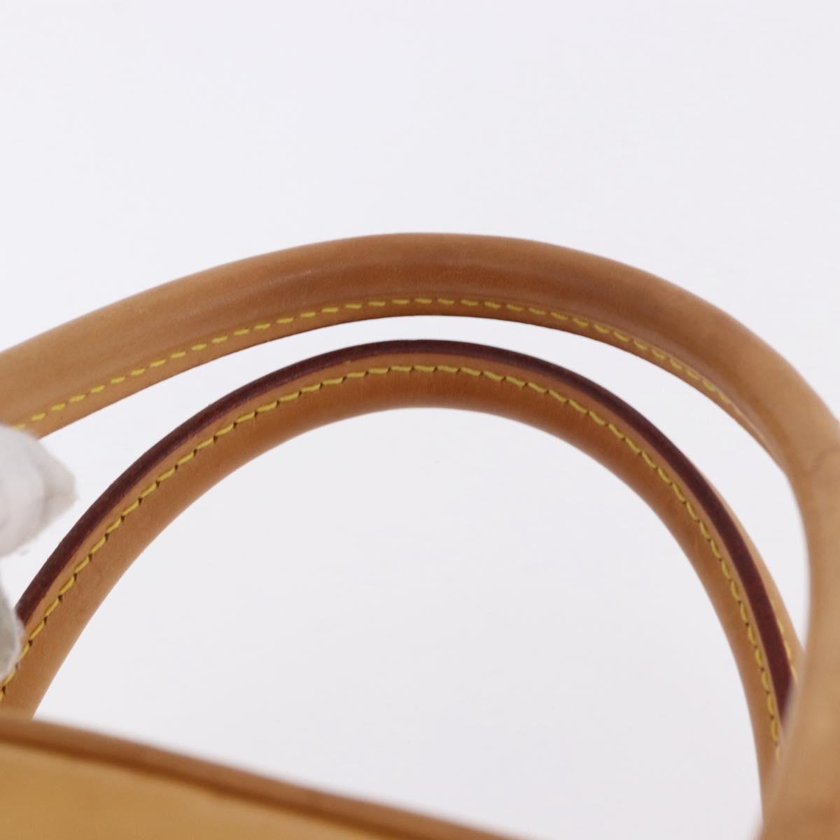 LOUIS VUITTON Monogram Vernis Tompkins Square Hand Bag Beige M91149 Auth gh2233