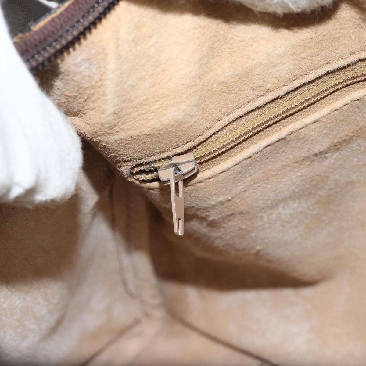 GUCCI GG Supreme Web Sherry Line Boston Bag PVC Beige 20 012 3841 Auth gh2240