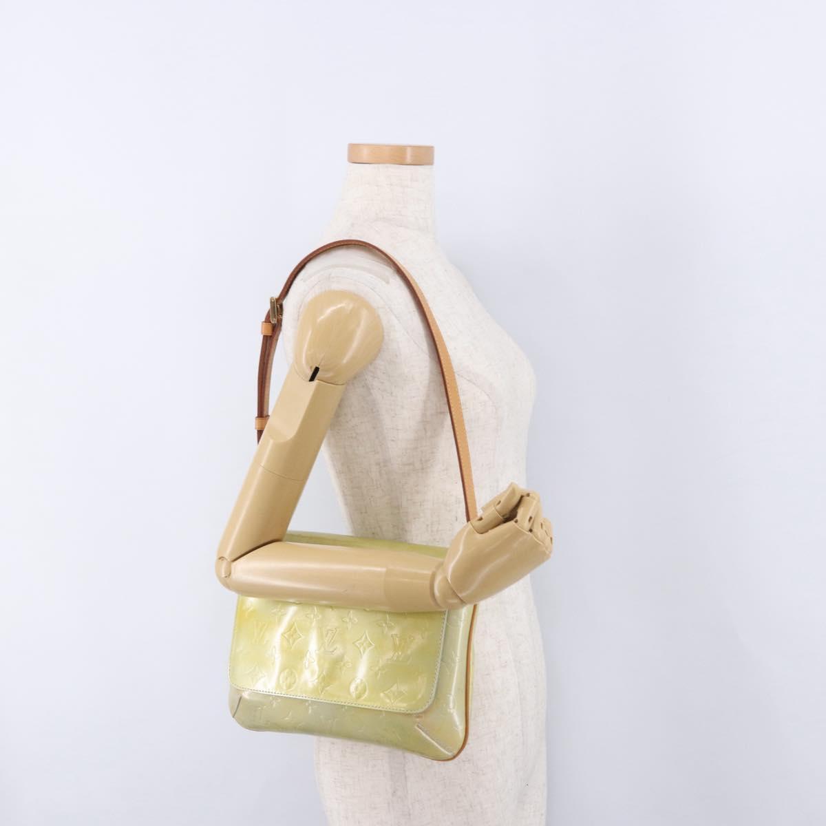 LOUIS VUITTON Monogram Vernis Thompson Street Bag Gris M91008 LV Auth gh2248