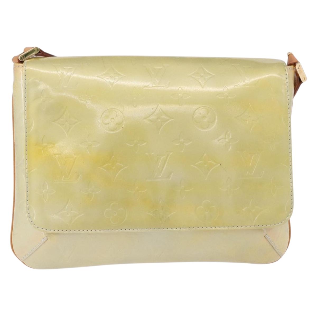 LOUIS VUITTON Monogram Vernis Thompson Street Bag Gris M91008 LV Auth gh2248